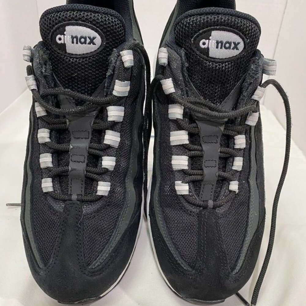 Nike Air Max 95 Triple Black Anthracite Reflective Sneakers Men’s 8.5 - Picture 4 of 12